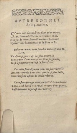 Avtre Sonet de luy-mesme.