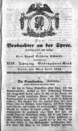 17. Stück, 28. April 1845