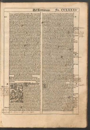 Incipit epistola beati pauli apostoli ad Romanos.