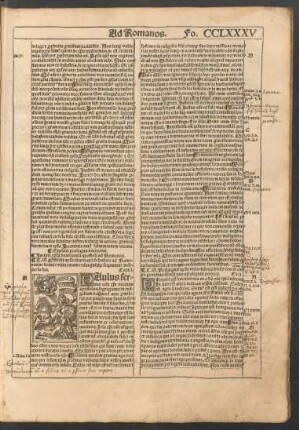 Incipit epistola beati pauli apostoli ad Romanos.