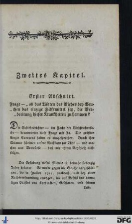 Zweites Kapitel.