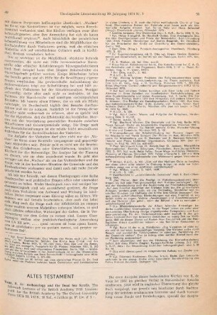 49-52 [Rezension] Vaux, Roland de, Archaeology and the dead sea scrolls