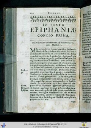 In Festo Epiphaniae
