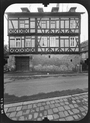 Schmalkalden, Pfaffengasse 14. Wohnhaus. Straßenfront
