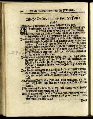 Etliche Observationes von der Pott-Asche.