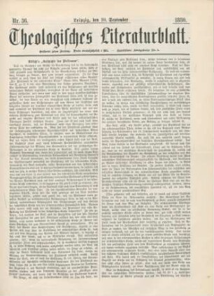 281-284 Ritschl's "Geschichte des Pietismus"