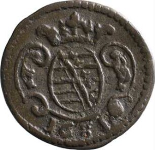 Münze, Pfennig, 1681