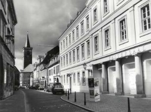 Erfurt, Straße in der Altstadt bei der Krämerbrücke