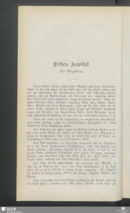 Erstes Kapitel. Die Vergoldung