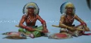 Sitzende Indianer