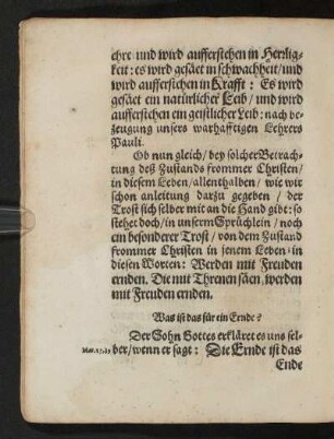 Was ist das für ein Ernde?