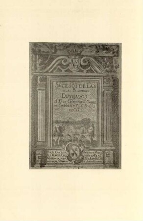 [Title-page of Sucesos de la Islas Filipinas ...]