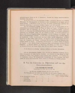 II. Von der Universität im Allgemeinen und von den Universitätsinstituten.