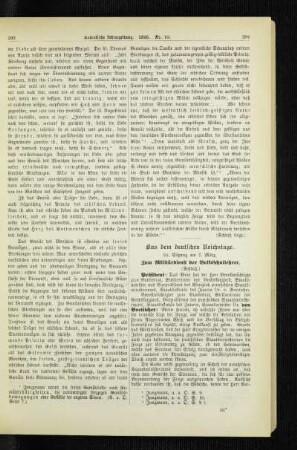 Aus dem deutschen Reichstage : zum Militärdienst der Volksschullehrer ; 54. Sitzung am 7. März ; (Schluß)