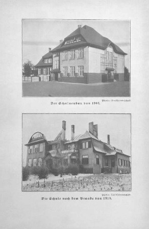 Der Schulneubau von 1909.