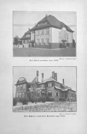 Der Schulneubau von 1909.