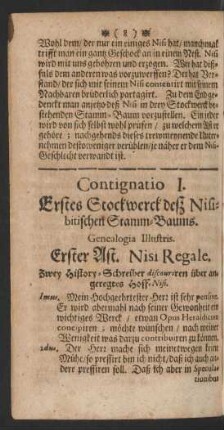 Erster Ast. Nisi Regale.