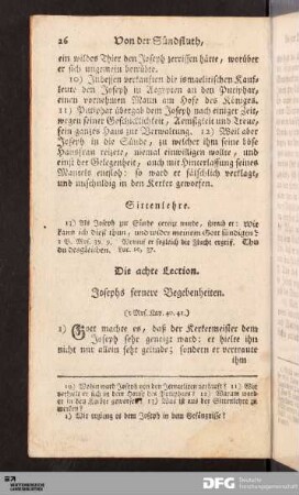 Die achte Lection.
