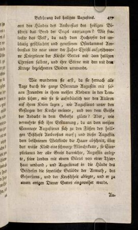 477-481, Wie wunderten sie erst, da sie hernach alle Tage ...