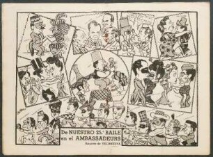 De nuestro 25.°Baile en el Ambassadeurs [Dibujos] : Apuntes de Villanueva