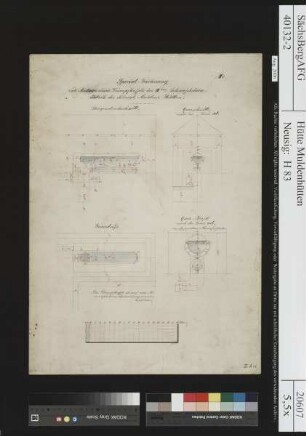 Spezialzeichnung zur Anlage eines Dampfkessels der dritten Schwefelsäurefabrik