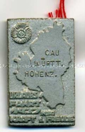 KdF (Kraft durch Freude), Urlaubsfahrt in den Gau Württemberg-Hohenzollern
