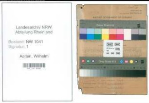 Entnazifizierung Wilhelm Van Aalten , geb. 20.11.1892 (Kaufmann)
