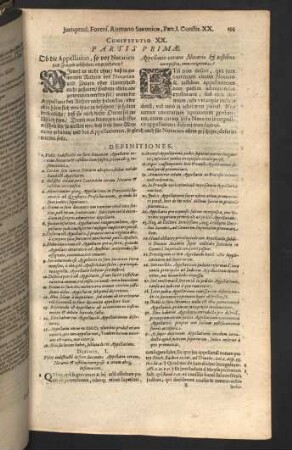 Constitutio XX. - XXIV.