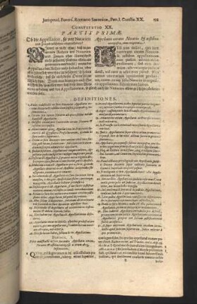 Constitutio XX. - XXIV.