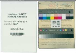 Entnazifizierung Kurt Schmidt , geb. 02.04.1908 (Polizeibeamter)