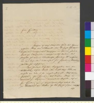 Brief von Rauch, Christian Daniel an Goethe, Johann Wolfgang