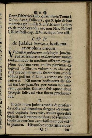 Cap. IV. de Judaica...
