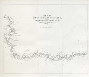 Map of the Yang-Tse-Kiang or Ta-Kiang from Han-Kow in Hoopeh to Nankin in Kiangsu