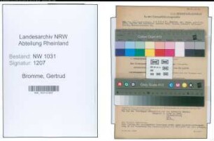 Entnazifizierung Gertrud Bromme , geb. 08.11.1900 ()