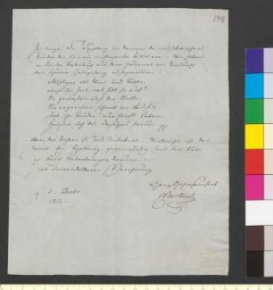 Brief von Bertuch, Karl an Goethe, Johann Wolfgang von