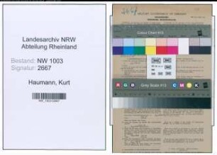 Entnazifizierung Kurt Haumann , geb. 31.03.1922 (Vertreter)