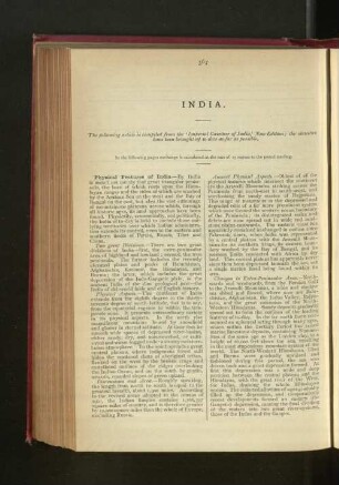 India, General Information and Statistical Tables.