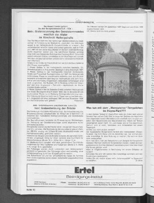 Was tun mit dem "Monopterus"-Tempelchen im Hayns-Park??