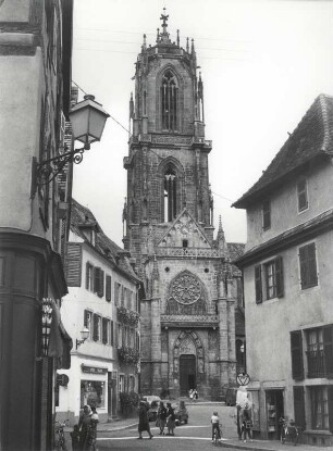 Die gotische Kirche St. Georg, Schlettstadt im Elsaß