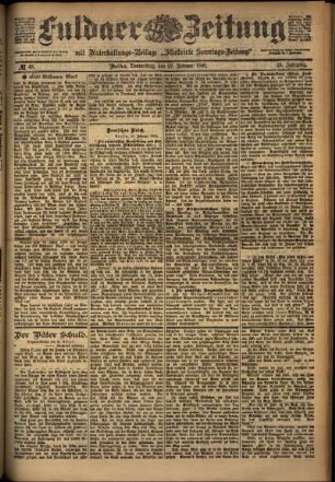 Ausgabe vom Donnerstag, den 27. Februar 1902.