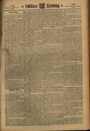 Zweite Ausgabe vom Samstag, den 05. November 1910.