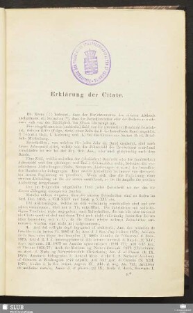 Erklärung der Citate