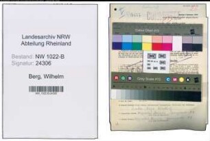 Entnazifizierung Wilhelm Berg , geb. 28.03.1903 (Bohrer)