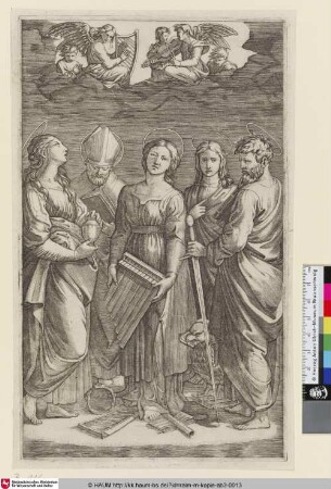 [St. Cécile; Ste. Cecilia; Die Heilige Cäcilie]