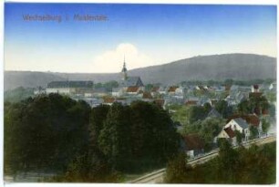 Wechselburg. Blick auf Wechselburg