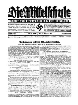 Reichstagung unseres NS.-Lehrerbundes