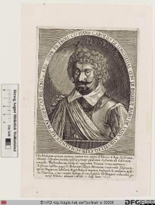 Bildnis Carl Bonaventura Graf von Bucquoi (Bucquoy), Herr von Longueval