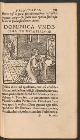 Dominica Undecima Trinitatis ...