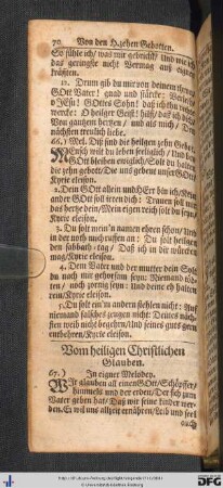 Vom heiligen Christlichen Glauben.