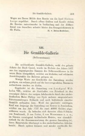 XIII. Die Gemälde-Gallerie.